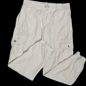 DKNY Women's White Cargo Pants Small